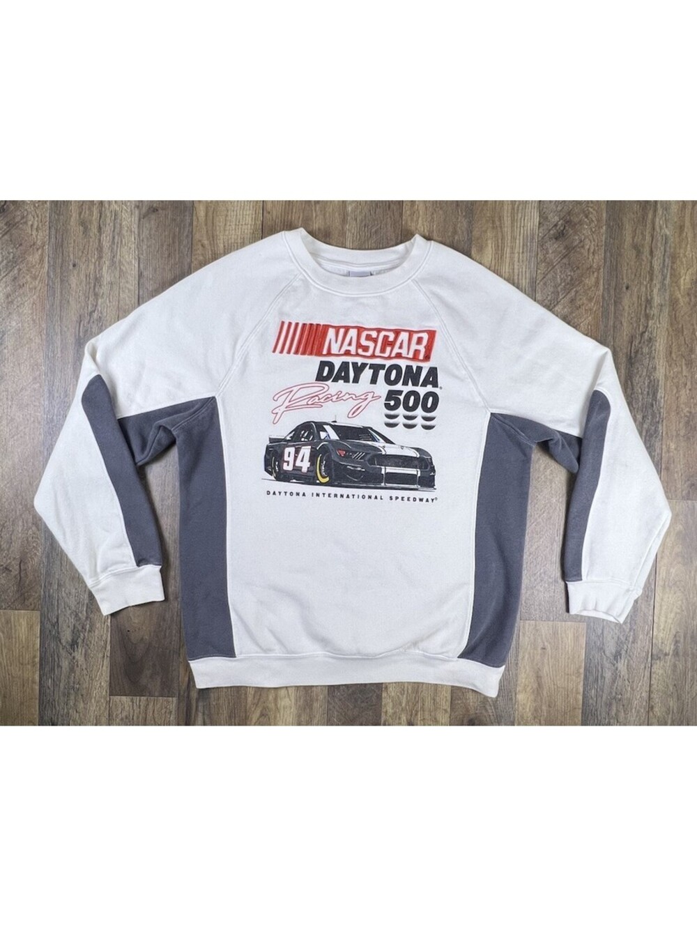 Vintage NASCAR Daytona 500 Crewneck Sweatshirt Medium Stitched Embroidered M